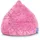 Sitting Point BeanBag Fluffy 70 x 90 cm pink