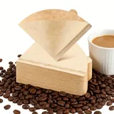 300 Stück Kaffeefilter, Größe 1, V-förmiger Kegel Kaffeefilter Coffee Papierfilter für Handfilter, Kaffeemaschine, Kaffeekanne Filterbecher, Coffee Papierfilter