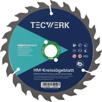 tecwerk Handkreissägeblatt AD 160 mm Z.36 WZ Schnitt-B.2,6 mm