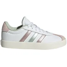 Adidas Vl Court 3.0 Cloud White / Linen Green Metallic / Sandy Pink Metallic 33