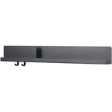 Muuto Folded Wandregal 96 x 13 cm Schwarz