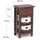 DESIGN DELIGHTS Rattan 70 Hellbraun Mahagoni 70 x 38 x 28 cm