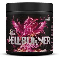 PEAK Hellburner Hers - 90 Kapseln I 30 Portionen I Diätunterstützer zur Fettverbrennung I Lady-Edition I mit Pflanzenextrakte, Koffein, Grüntee Extrakt u.v.m. I vegan 86 g