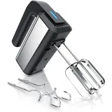Arendo Handmixer Mixero mit 5 Geschwindigkeiten und Turbo, Handmixer, Schwarz