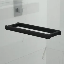 Swiss Aqua Technologies Eckdusche mit Pendeltür rechts 90 x 90 cm Schwarz/Klarglas SATTGDN9090