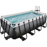 EXIT TOYS Black Leather Pool 400 x 200 x 122 cm inkl. Sandfilter