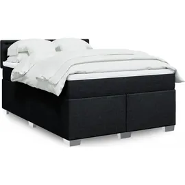 vidaXL Boxspringbett 140 x 200 cm Schwarz