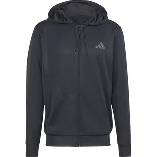 adidas Herren Train Essentials Seasonal Kapuzenjacke schwarz - S