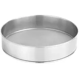 Edelstahl Mehlsieb 30Cm - Handheld Feines Maschen Sieb Für Puderzucker, Brot, Pizza, Kekse Und Teig - Perfekt Zum Sieben Von Mehl Und Reismehl