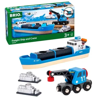 BRIO Containerschiff mit Kranwagen (33534)