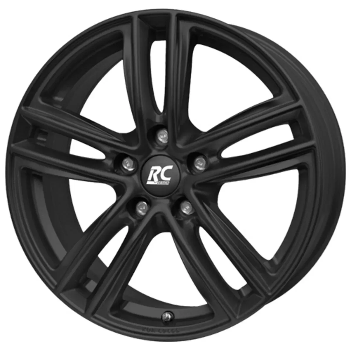 Alufelge 16 zoll RC DESIGN RC27 5x100 6,5J ET48, Farbe Schwarz Matt