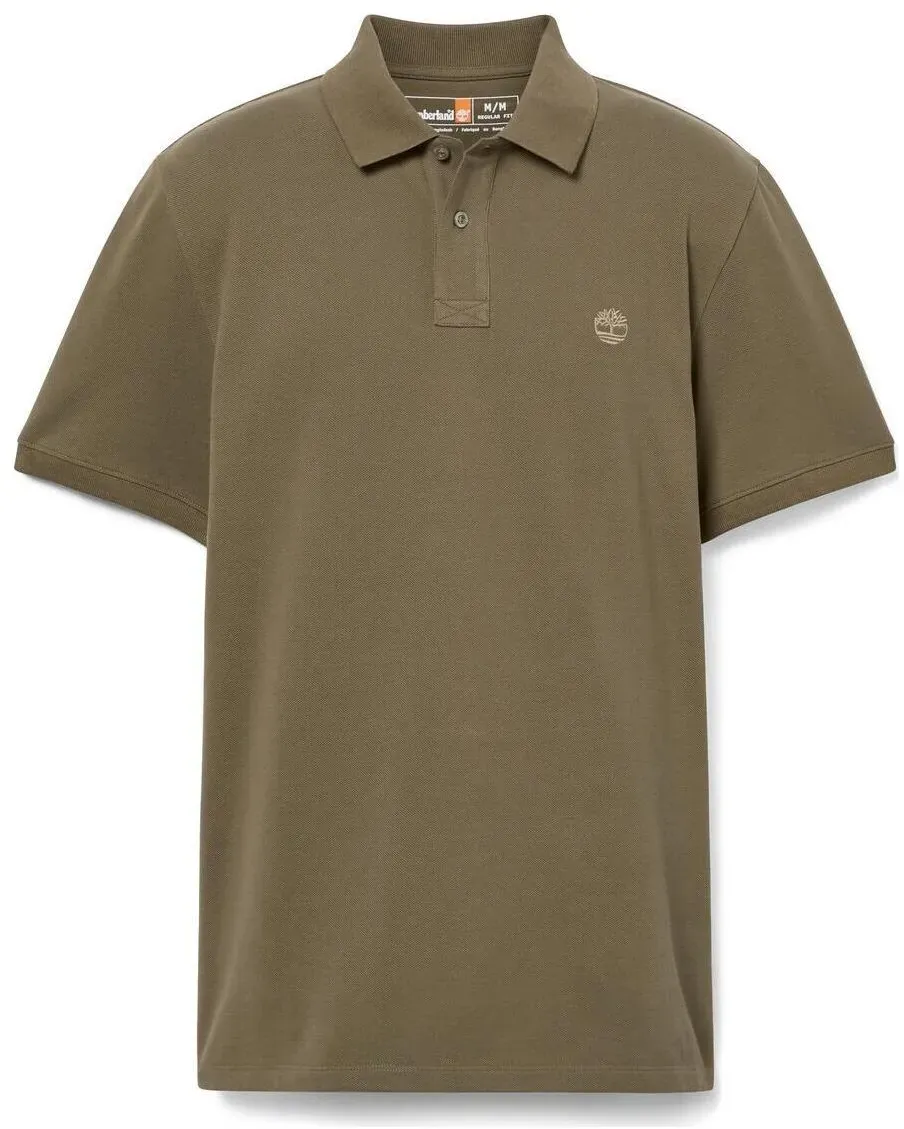 Timberland Chest Logo Short Sleeve Polo (reg) lf grn-csl erth 3XL