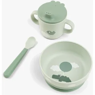 Done by Deer Foodie Geschirr-Set Happy clouds Grün