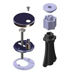 LAUFEN Pro Befestigung H8989520000001 M 12, für WC-Sitz