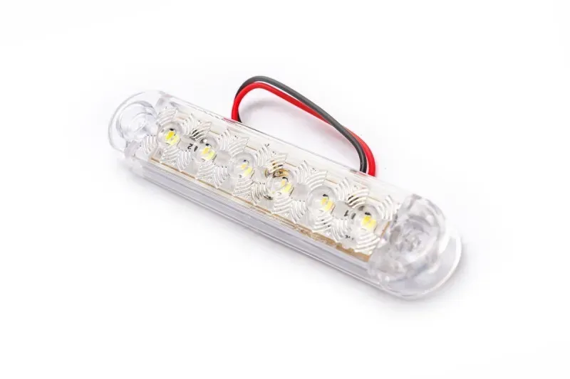 Seitenmarkierungsleuchte 6 LED FR0173B 12-24V 100mm in Weiß