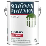 SCHÖNER WOHNEN-Farbe Protect Weißlack  (Weiß, Seidenmatt, 2,5 l, Lösemittelbasiert)