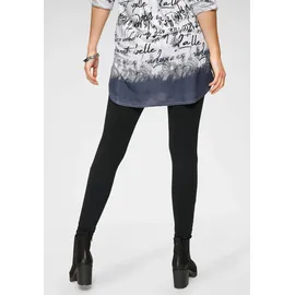 Boyens Buchverlag Leggings Figurbetont Blau/Schwarz 48