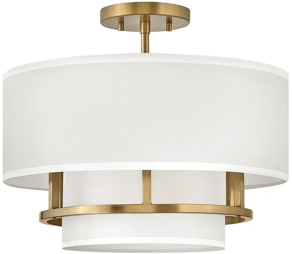 Elstead Lighting Graham Duo-Mount Pendelleuchte 406mm 3-flammig Messing lackiert