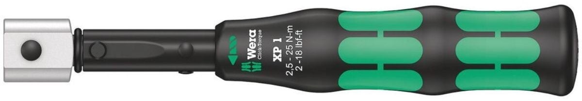 Wera Click-Torque XP 1 einstellbarer Drehmomentschlüssel für Einsteckwerkzeuge, 2,5-25 Nm, 2,5 Nm - 05075670010