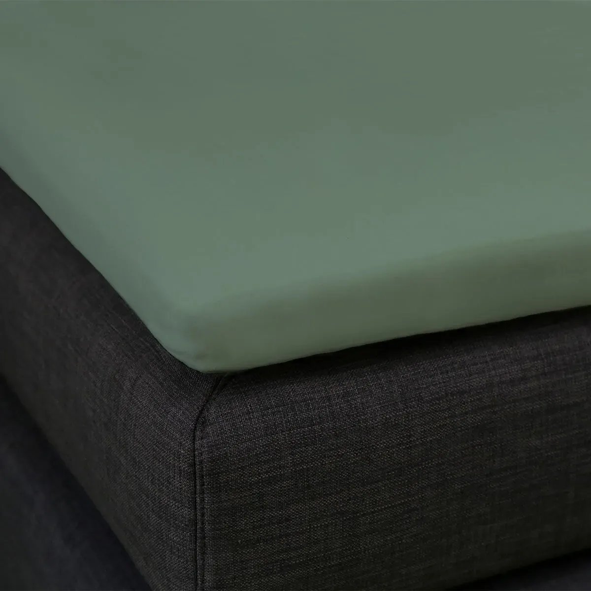 Formesse Split-Topper Spannbetttuch La Piccola Duo 2 160x200 cm | olive - grün