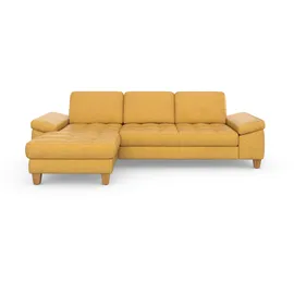 sit&more Ecksofa »Westham L-Form«, mit Recamiere, mit oder ohne Bettfunktion, Bettkasten, Füße Eiche gelb