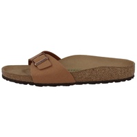 Birkenstock Madrid Birko-Flor Nubuk schmal Unisex Erwachsene Pantolette braun 43 EU