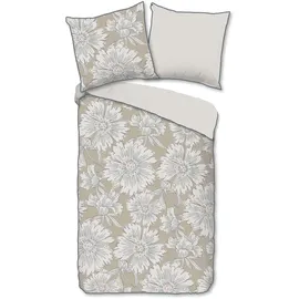 DESCANSO Ancona Blumen Sand 200 x 200 cm + 2 x 80 x 80 cm