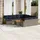 vidaXL Gartensofa-Set 13-tlg. grau Polyrattan