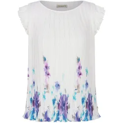 Plisseebluse U-Boot-Ausschnitt Uta Raasch multicolor