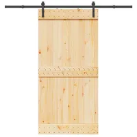 vidaXL Narvik rechts 100 x 210 cm Natürlich/Schwarz