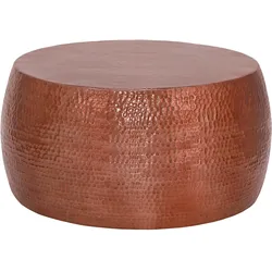 WOMO-DESIGN Hammerschlag Tisch Pudong Kupfer 90x45cm Couchtisch Wohnzimmertisch Sofatisch