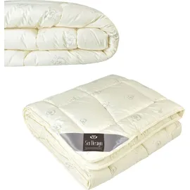 sei design heimtextilien inh. i. richter Winterbettdecke WOOL Comfort Collection, 220x200 - Creme