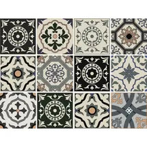 OTTO home Fliesenaufkleber Ornamente schwarz 15cm x 15cm 12er Set Sticker