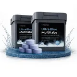 POOLFOX Ultra Blue Chlor Multitabs 5in1 – 10 kg (20 g Tabs) – langsamlösliche Chlortabletten für Pool – mit Algizid & pH-Stabilisator – für Sand- & Kartuschenfilter