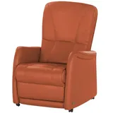 HIMOLLA Fernsehsessel 7568 Leder 83 x 114 x 93 cm Orange mit Relax-Funktion