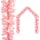vidaXL Weihnachtsgirlande 5 m Rosa