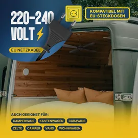 BestLivings Mobiler Deckenventilator 40 cm Deckenventilator Schwarz