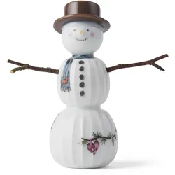 Kähler Design - Hammershøi Christmas 2024, Schneemann H 11,5 cm, weiss