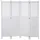 Mendler Paravent HWC-A84, Raumteiler Trennwand Sichtschutz, Ornamente 170x161cm ~ weiß