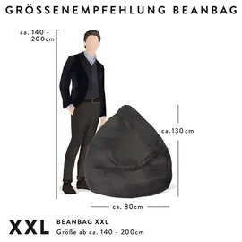 Sitting Point BeanBag Brava 80 x 130 cm tomate