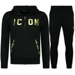 Top Star  Jogginganzüge Jogginganzug ICON ICON Heimanzug  in Schwarz, EU M
