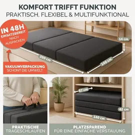 Blumtal Klappmatratze 140 x 200 cm H2 Polyester