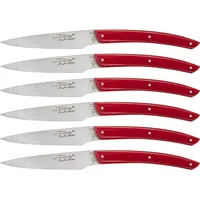 Laguiole Jean Dubost Messer Set 6 tlg., Acrylic Red