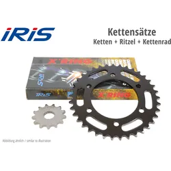IRIS Kette & ESJOT Räder XR Kettensatz XT 500 78-89, schwarz