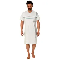 Normann Kurzarm Nachthemd Frontprint in grau | Gr.: 52/54