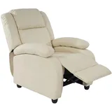 MCW Fernsehsessel Glasgow Kunstleder 84 x 102 x 93 cm Creme