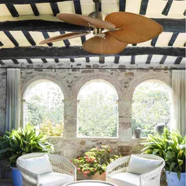 faro BARCELONA Cuba 132 cm Deckenventilator Gold
