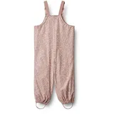 Wheat Stoffhose WHEAT "WHEAT Rainwear Charlo Overall", Mädchen, Gr. 116, Normalgrößen, powder flower meadow, 55% Polyester, 45% Polyurethan, unifarben, normal, Hosen Stoffhose