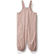 Wheat Stoffhose WHEAT "WHEAT Rainwear Charlo Overall", Mädchen, Gr. 116, Normalgrößen, powder flower meadow, 55% Polyester, 45% Polyurethan, unifarben, normal, Hosen Stoffhose