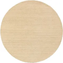 benuta nest Wollteppich Jamal Cream ø 120 cm - Naturfaserteppich aus Wolle